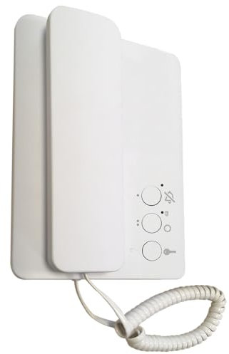 Entrotec White Surface Mounted Audio Entry Handset