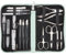 DREI SCHWERTER - 16-tlg. Maniküre-Pediküre-Set 'Cinisello' | Hochwertiges Nageletui aus Kunstleder zur Hand- & Fußpflege. Farbe: mint | Inhalt: Nagelschere, Nagelknipser, Pinzette & vieles mehr!