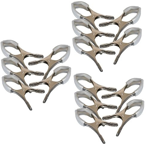 VICASKY 15pcs Stainless Steel Indentation Clip Sax Flute Clarinet Repair Tool Kit Heavy Duty Clamps