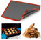1 Pièces Tapis de Four Micro-Perforés en Silicone, 40x60cm Tapis de Cuisson, Réutilisable Tapis de Cuisson Silicone Micro Perforé, Anti-Adhésif Tapis de Cuisson Pâtisserie pour Macaron Pizza Pain Pâte
