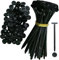 Hebillas Universales de Nailon para Bridas de Cable – 20/50/100 Piezas con Cierre Automático, Clips de Retención para Parachoques, Remaches de Plástico para Reparaciones de Automóviles (50)