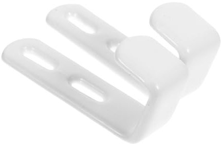 Veemoon Ganci Per Scala a Letto a Castello in Ferro Resistenti, Staffe Bianche 25mm Per Letto Soppalco e Camper, Set Da 2 Pezzi, Facile Installazione Senza Attrezzi Per Ottimizzazione Spazio