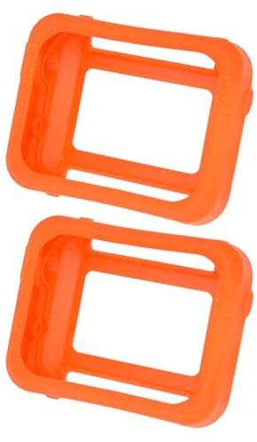 Fangxuee Multicolor Diving Silicone Computer Watch Protective Cover Dust Cover Anti-Scratch & Anti-Fall Shell Orange Color