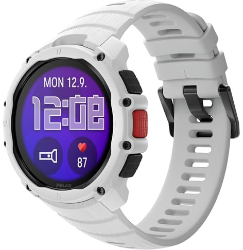 Polar Street X – GPS-Laufsportuhr – robust wasserdicht – 170+ Sportprofile – 10 Tage Akku – AMOLED-Display – Handgelenkbasierter Herzfrequenzmesser – integrierte Taschenlampe