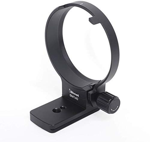 iShoot Improved CNC 84mm Tripod Mount Ring Collar Compatible with Sigma 100-400mm F5-6.3 DG OS HSM Contemporary Lens (E/EF Mount), Built-in ARCA-Swiss Fit Quick Release Plate for Arca Type Ball Head
