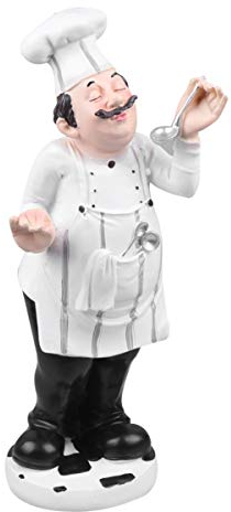 BESPORTBLE Actionfiguren Dekofigur Koch Koch Skulptur Harz Koch Figuren Kochen Statue Tischplatte Dekorative Ornamente für Theke Restaurant Cafe Dekoration (Chef) Statue Skulptur Liebende