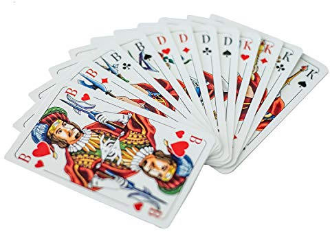 VfB Stuttgart Skat-Spiel, Skat Spielkarten, Kartenspiel Rückseite Logo - Plus Lesezeichen Wir lieben Fußball