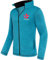 Nebulus Herren Fleecejacke Chios, warme Fleece Jacke, mit langem Full-Zip Reißverschluss, türkis-schwarz - XL