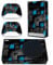 Skin for Xbox Series S, Whole Body Vinyl Decal Protective Cover Wrap Sticker for Xbox Series S Console and Wireless Controller (Blue&Black Block)