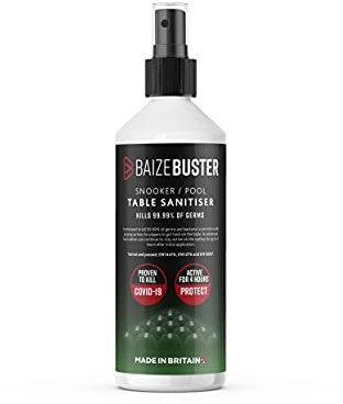 BaizeBuster Snooker/Pool Table Cleaner Sanitiser Disinfectant, 500ml, Clear