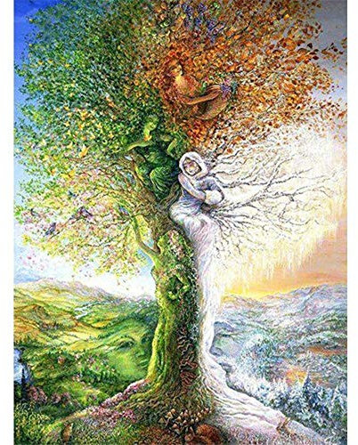Puzzle 3000 Teile,Puzzle für Erwachsene,Impossible Puzzle, Puzzle farbenfrohes legespiel,Geschicklichkeitsspiel für die ganze Familie-Vier Jahreszeiten von Bäumen,Erwachsenenpuzzle ab 15 Jahren.-48.0