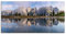 ARTLAND Wanddeko Leinwand Bilder Wandbild 100x50 cm Landschaft Berge Alpen Bäume See Spiegel Wilder Kaiser Tirol U3VB