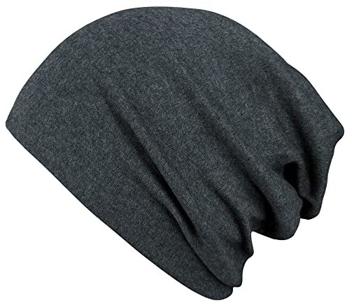VIAUMBR Beanie Herren Damen Mütze Kopfbedeckung Haube Laufmütze Sportmütze Wintermütze Fahrradmütze unter Helm Radfahrer Laufen Winter Herbst Dunkelgrau