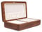 IRIVER BLANK Schmuckkästchen für Damen, Retro, Reisen, tragbar, Mini, schlicht, Massivholz, Holz, kleine Schmuckaufbewahrung, Aufbewahrungsbox (Walnuss)