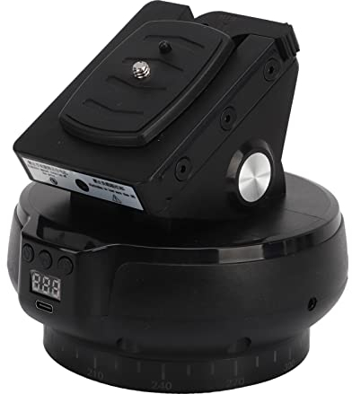 Kugelkopf Stativkopf, KI-Gesichts Verfolgung Drahtloser Fernsteuerung Elektrischer Stativ Kopf, Rotierender Panorama Kopfs Tabilisator AI Face Tracking Gestenerkennung für Handy,