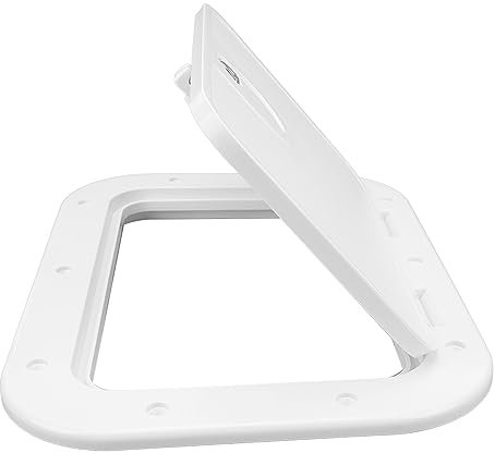 VOBOR Marine-Zugangsluke, Bootsdeck-Lukendeckel Für Wohnmobil-Anhänger, Yacht, Wohnmobil(白色)