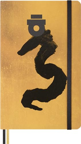 Moleskine Jahr des Drachen Notizbuch Ahn Sang Soo, Liniertes Limitierte Ausgabe, Hardcover, Großformat 13x21, Glücksbringerumschläge, Schablone, Künstlerbiografie, Projektgeschichte