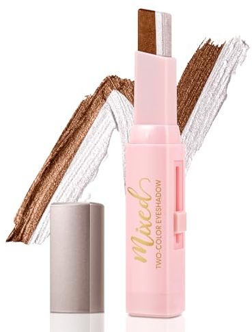Boobeen Glitzer Cremiger Lidschatten Stift Wasserfester Lidschatten Stick Farbverlauf Doppelfarben Schimmer Creme Lidschatten Stift Erstellen Sie Langanhaltendes Lidschatten Makeup