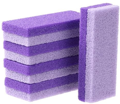 5 Pcs Foot Pumice Stone Foot Scrubber Pumice Pads Foot Scrubber Sponge Feet Callus Remover Dead Skin Pedicure Supplies Foot Scrubber for Home Use Heel Repair (Purple)