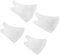 VILLFUL 1 Set/4 Stück Acryl-schablonen Zum Nähen Von Diy-masken Schablonen Zur Maskenherstellung Nähmaskenschablonen in Verschiedenen Größen