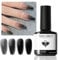 MODELONES UV Nagellack Jelly Schwarz, 15 ML Gellack Schwarz, Gel Nail Polish Soak Off Nägel, Gel Nagellack Uv Nageldesign Maniküre für Frauen und Mädchen