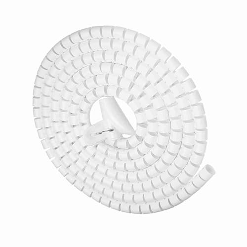Kabelspirale, Flexibler, Flexibler Spiralschlauch, Kabel-Organizer, Kabelschutz, Kabel-Organizer, Wiederverwendbar, Spiralwickel-Rohr, Kabel-Rohr-Organizer, für Büro und Zuhause