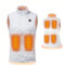 ZHODADA Gilet Riscaldante da Donna, Giacche Riscaldanti USB,Gilet Riscaldante Elettrico Leggero,3 Livelli di Calore(Pile non Incluse) (IT, Testo, XL, Regular, Regular, Bianco)