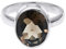 NILOY Rauchquarz Edelstein 925 Sterling Silber Ring und Männer und Frauen Ring Schöner Handgefertigter Schmuckring PGR-0037_54 (17.2)