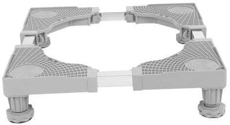 BELLIFFY Washing Machine Rack Base Adjustable Refrigerator Stand Strong Support Feet for Laundry Machines Height Adjustable Stand Washer Base Wheels for Easy Movement