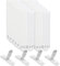 Flintronic Accroche Tableau sans Percer, 36 Paires (72Bandes) Languette Accroche Tableau, Tiras Adhesivas Blancas, Accroche Murale Sans Percer pour Calendriers, Cadres Photo et Affiches