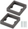 Entgoinggo 2 pcs Square Spacer for Light Switches Single Socket Spacer 1 Gear Square Spacer Box Frame with Screws for Single Light Switches Cover Plates ，0.78IN/20MM(Grey)