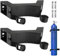 Lot de 2 supports muraux robustes en ABS pour bouteilles de gaz, avec chaînes de sécurité, vis et sangles réglables