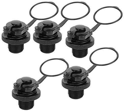 5PCS Boston Valve Adapter for Boat, 22mm Anti-leak Inflation Inflatable Boat Air Valve Air Mattress Plug Replacement for Inflatable Boats, Kayaks, Hoverbeds, Pool Rafts, Rubber Boats
