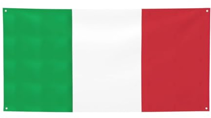 Italien-Flagge, Party-Banner, Geburtstagsschild, Thema, Neujahr, Weihnachten, Party-Dekoration, Hintergrund.