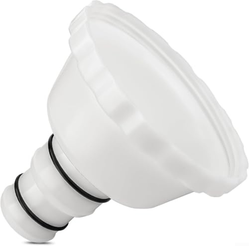 1.5 Inch Pool Vacuum Adapter Replacement for Skimmer Filter Pump Compatible with for Summer Waves Systems White