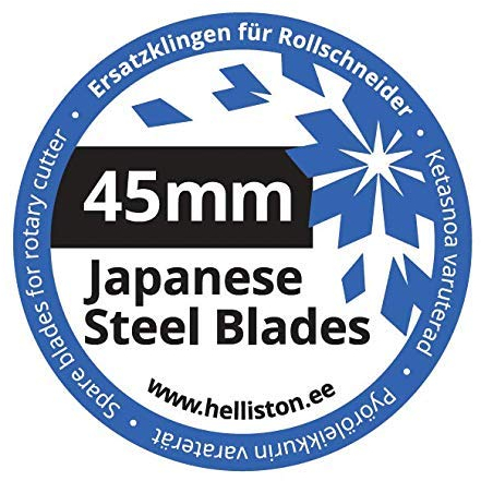 10 X Lame de rechange 45mm pour couteau rotatif (pour Olfa, Fiskars, Dremel, Dafa, Martelli, TrueCut, Stanley etc.), Lame rotative, Cutter Rotatif (10 Lames)