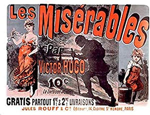 Fine Art Prints Cheret Hugo Les Miserables Cosette Werbe-Kunstdruck Leinwand Premium Wanddekoration Poster Wandbild