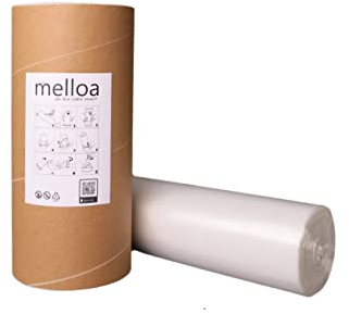 656 ft nappy bin cartridge refill liner compatible with Tommee Tippee Sangenic Tec Simplee Twist and Click Spross Ubbi Magic Littycat and many other cartridges (White, 200m + Paper Tube)