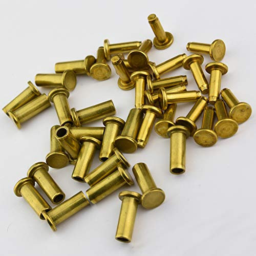 Couteaux Rivet Laiton 6mm x 10mm (20)