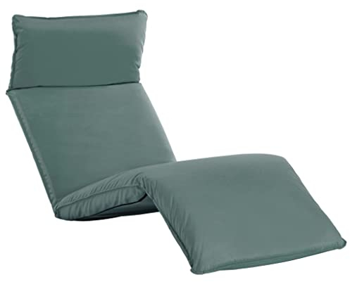 vidaXL Sonnenliege Klappbar Wasserdicht Gartenliege Strandliege Relaxliege Liegestuhl Klappliege Campingliege Liege Oxford-Gewebe Grau