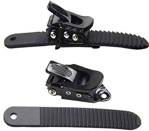 UP100 1 Set Snowboard, 2 Ratschenschnallen und 2 Bindegurte für Snowboard Strap-In Toe Tongue Binding System