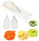 Mandoline Vegetable Slicer,3 in 1 V Blade Vegetable Cutter Vegetable Slicer Cheese Slicer Food Graters with Stainless Steel Blades for Vegetable, Potato, Cheese, Fruit