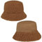 Seeberger Teddy Fur Wendehut Bucket Hat Fischerhut Kunstfellhut Damenhut Stoffhut (One Size - braun)