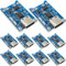 UMTMedia 10pcs TP4056 USB-C Type-C 18650 5V 1A Lithium Battery Board Charger Module