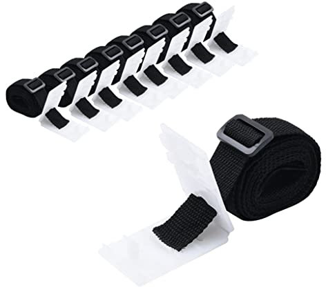 INLIFE Lot de 8 sangles de fixation universelles pour enrouleur de piscine 1,8 m, 0,4 kg, 93180