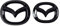 Abzeichen Logo für Mazda CX5, Buchstaben Wort Emblem-Aufkleber,Autoaufkleber Sticker Emblem,Auto Emblem Abziehbilder Styling Dekoratives Emblem,A Bright Black