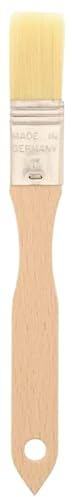 teemando® Pennello piatto 21 x 3,6 cm, pennello largo 1,5 pollici con setole naturali
