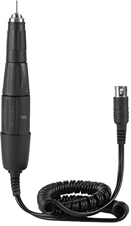 2 . 35mm Electric Nail Polisher Handpiece Manicure Machine Pen Nail Drill Handle for Salon(Black)