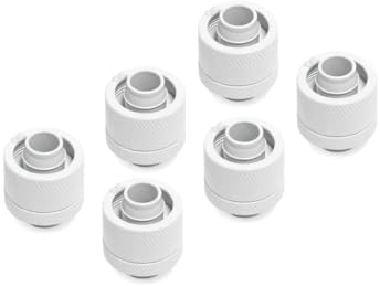 Alphacool 17625 Eiszapfen 16/10mm Anschraubtülle G1/4 - White Sixpack Anschluss Wasserkühlung