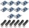 GTIWUNG Battery Charger, 6x 18650 Battery Holder with Wire Leads, 10x Micro USB 5V 1A Charging Board